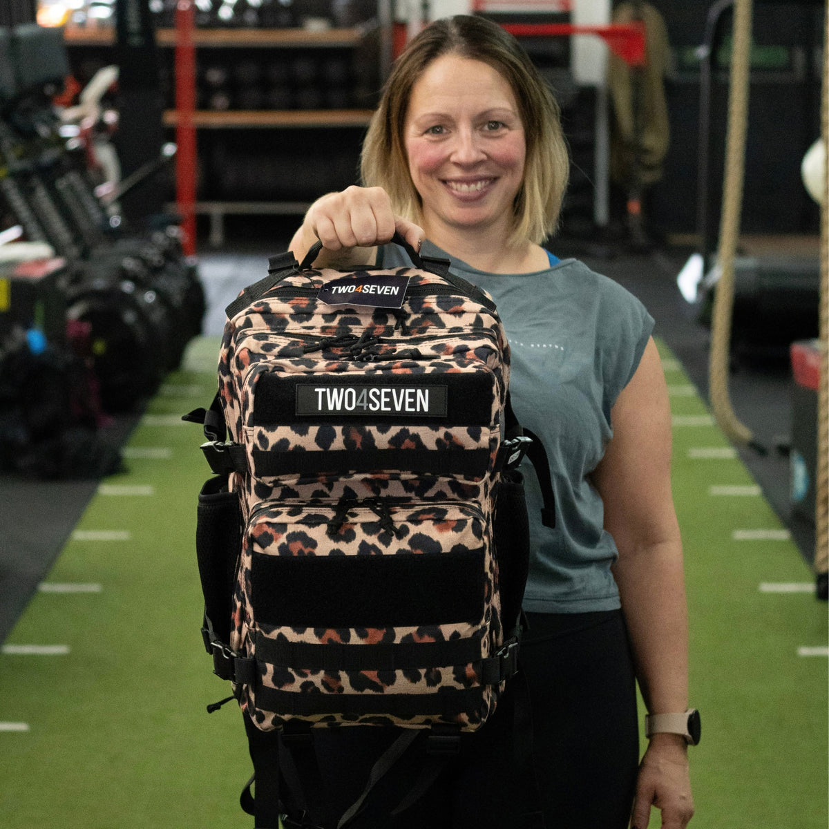 TWO4SEVEN 25L Gym Backpack - Leopard