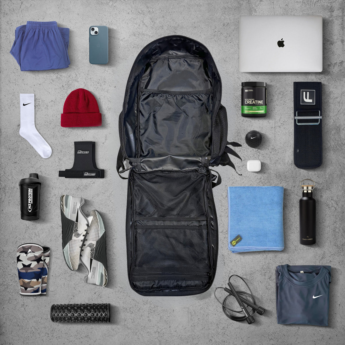 TWO4SEVEN 45L Gym Backpack - Leopard Print
