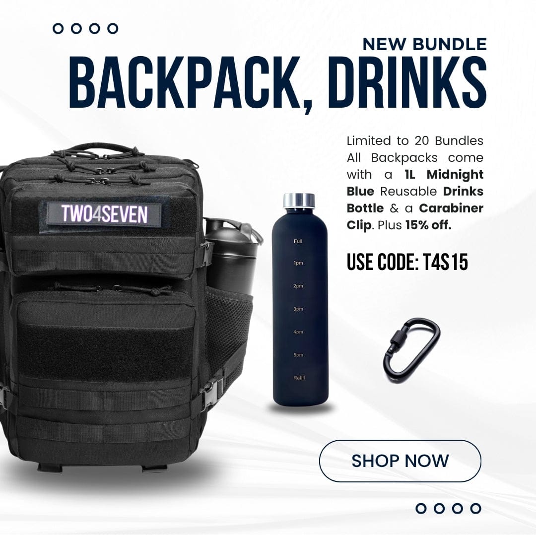 Grey 25L Plus 1L Drink & Carabiner Bundle