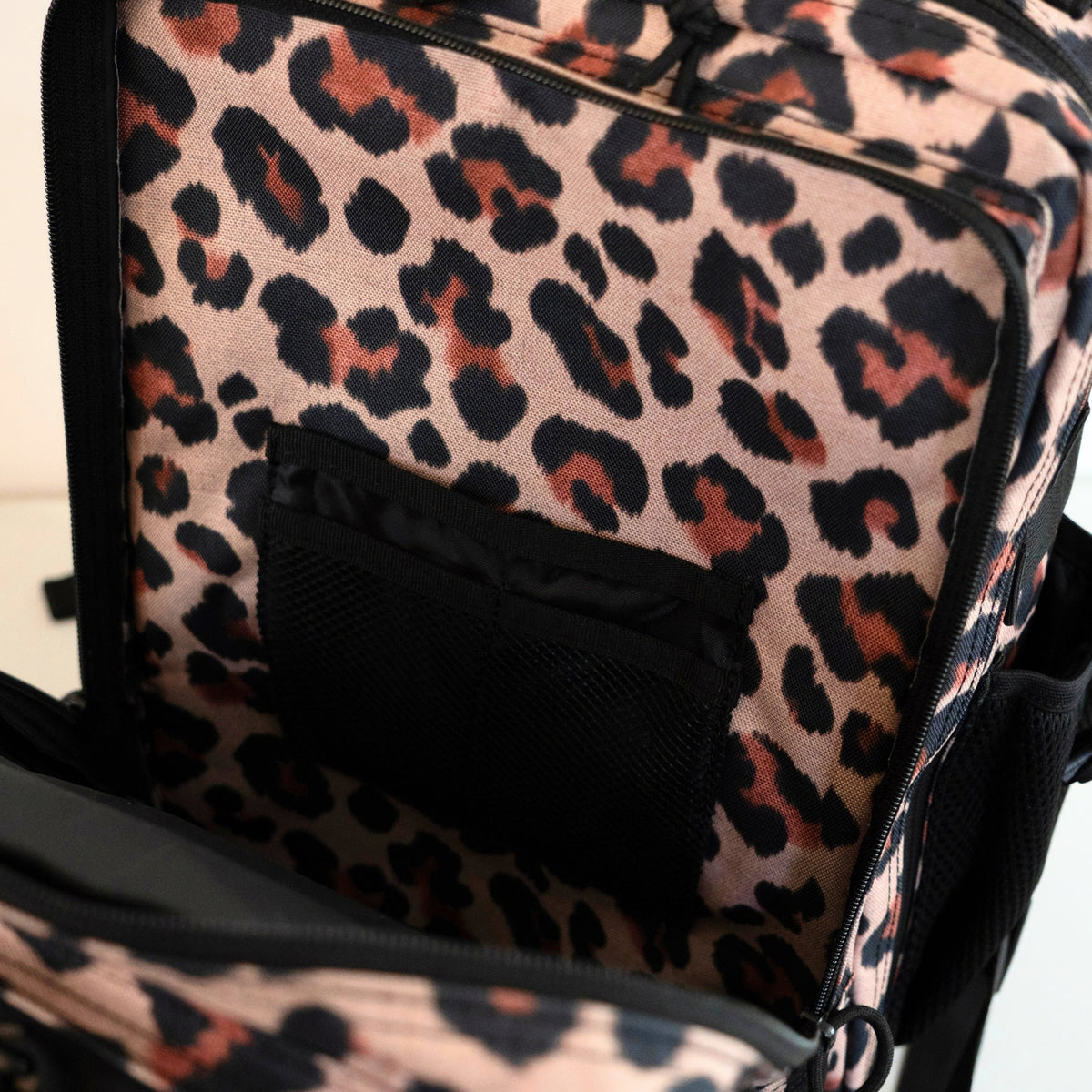 TWO4SEVEN 45L Gym Backpack - Leopard Print