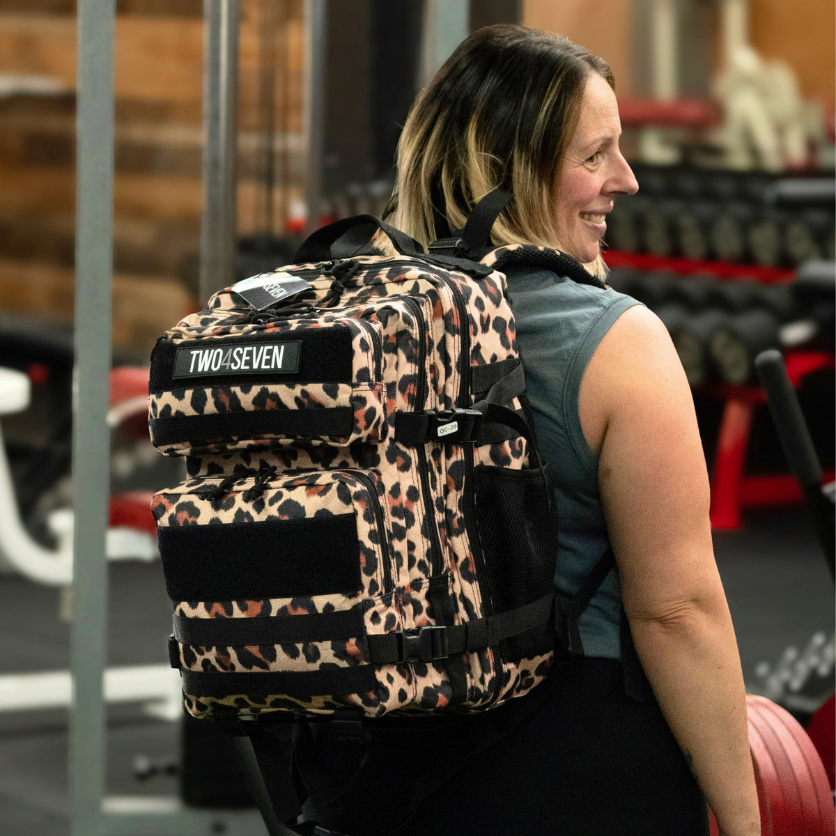 TWO4SEVEN 25L Gym Backpack - Leopard