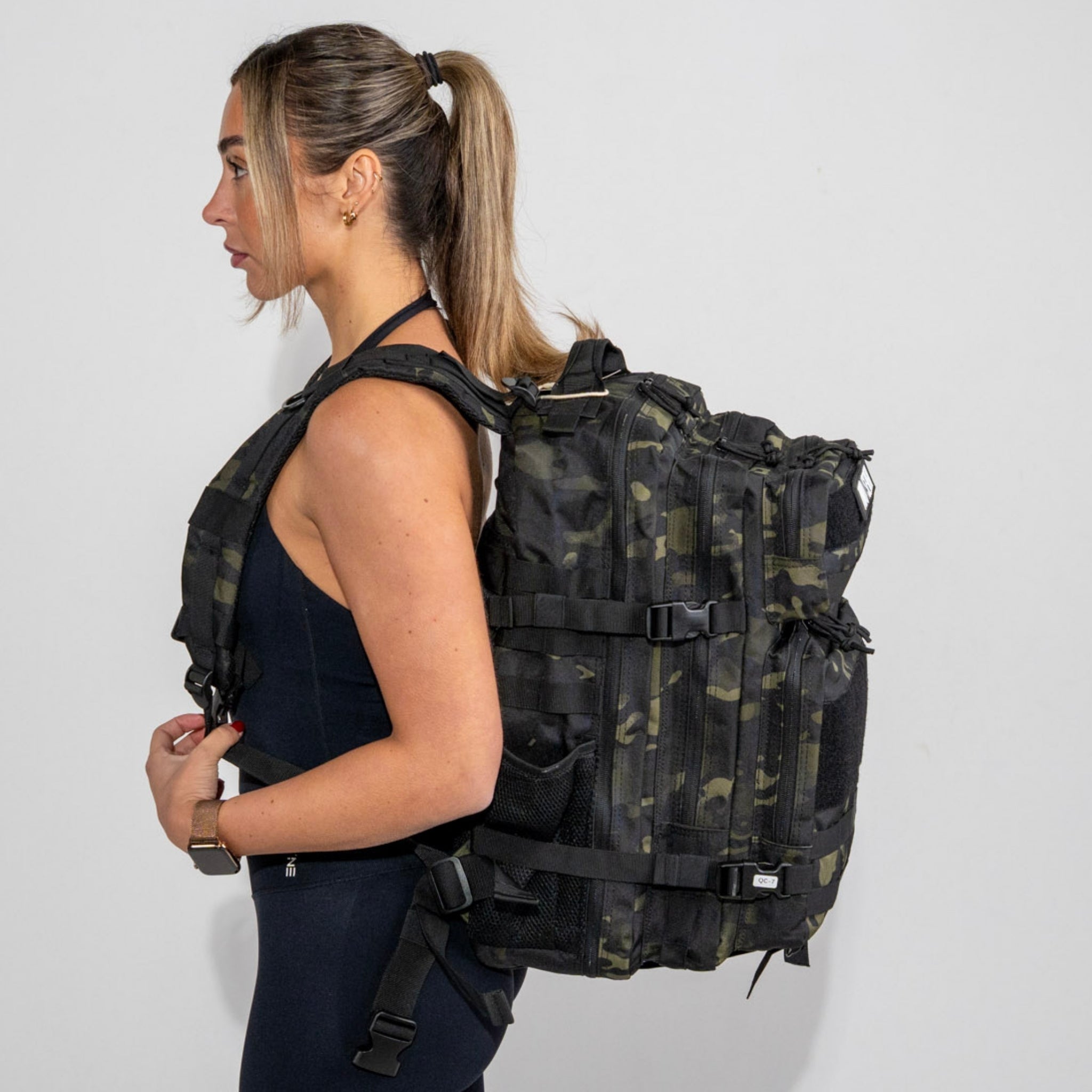 TWO4SEVEN 45L Backpack - Green & Black Camo